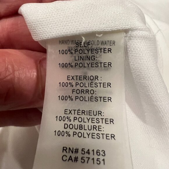 NWT Guess White Sleeveless Lace Trumpet Sheath Dress, Size 10 - Picture 16 of 16